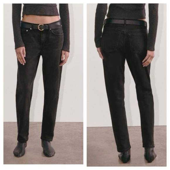 Everlane Super Soft Straight Leg Jeans Black size 27 Regular - Picture 1 of 12